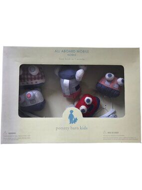 Pottery Barn Kids Transportation Train Crib Nursery Mobile TOY NIB 🦋